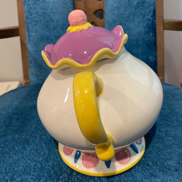 Vintage Treasure Craft 1990s Disney Beauty & the Beast Tea Pot Mrs. Potts - Picture 4 of 10